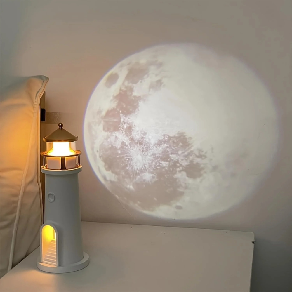 Junips | Moon Lamp Night Light Lighthouse Design Bedroom Decor