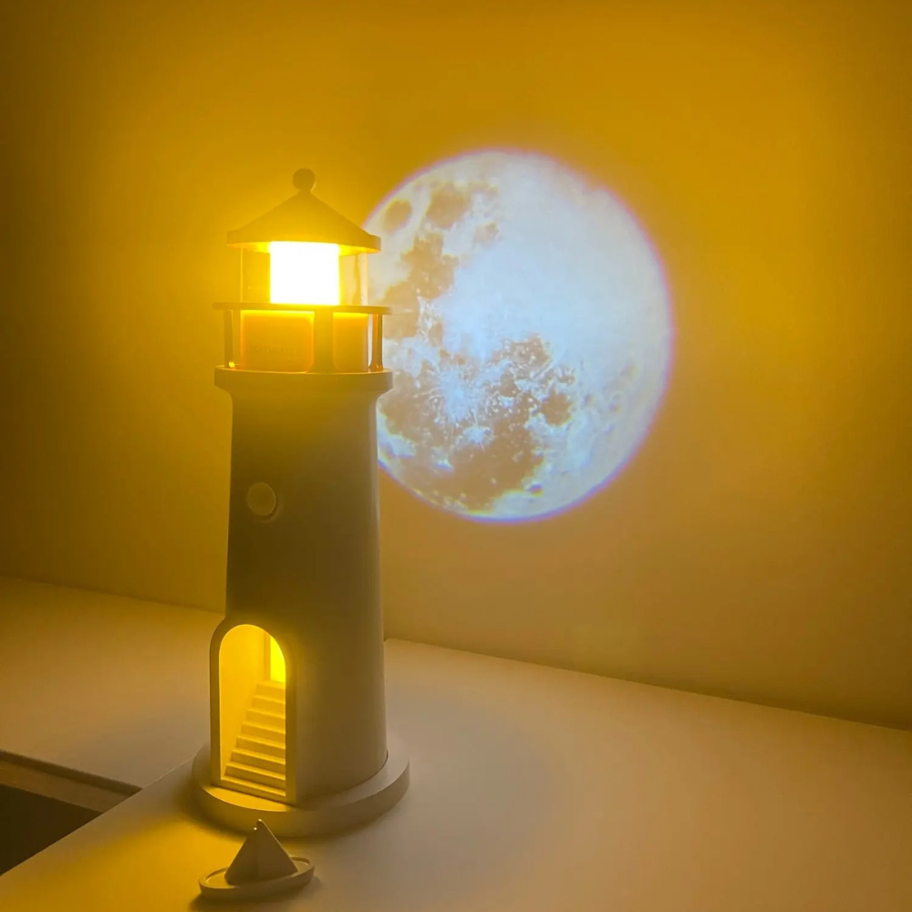 Junips | Moon Lamp Night Light Lighthouse Design Bedroom Decor
