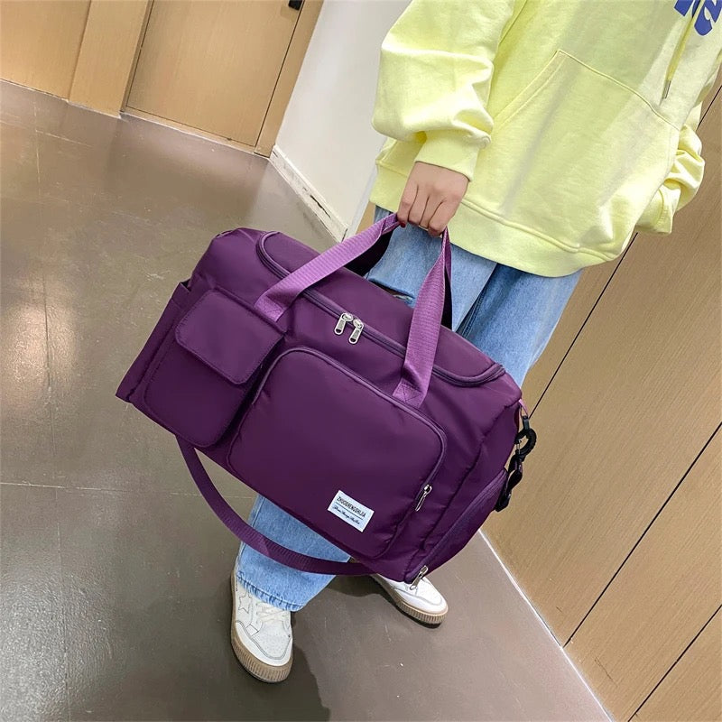 Junips | Multi-Pocket Travel Bag, Sports and Gym Duffle with Separate Shoe Compartment