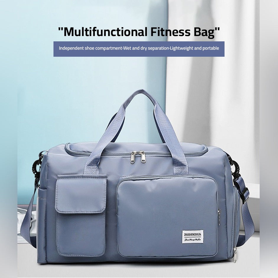Junips | Multi-Pocket Travel Bag, Sports and Gym Duffle with Separate Shoe Compartment