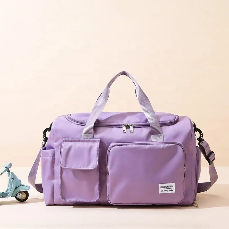 Junips | Multi-Pocket Travel Bag, Sports and Gym Duffle with Separate Shoe Compartment