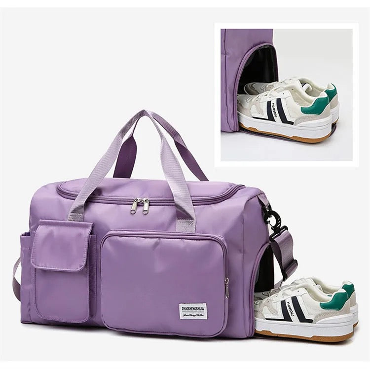 Junips | Multi-Pocket Travel Bag, Sports and Gym Duffle with Separate Shoe Compartment