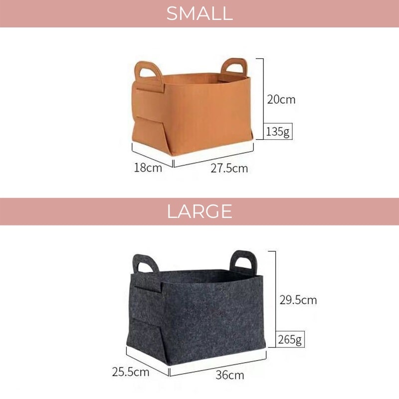 Junips | New York Felt Storage Baskets