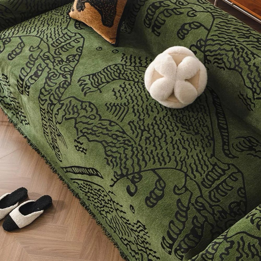 Junips | Nature Sketch Pattern Sofa Cover