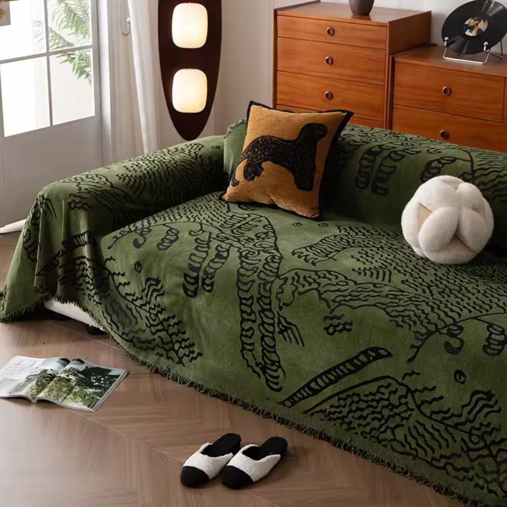 Junips | Nature Sketch Pattern Sofa Cover