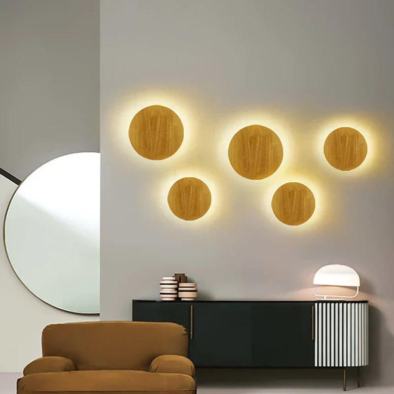 Junips | LuxeRadiant – Scandinavian Wooden Wall Lamp