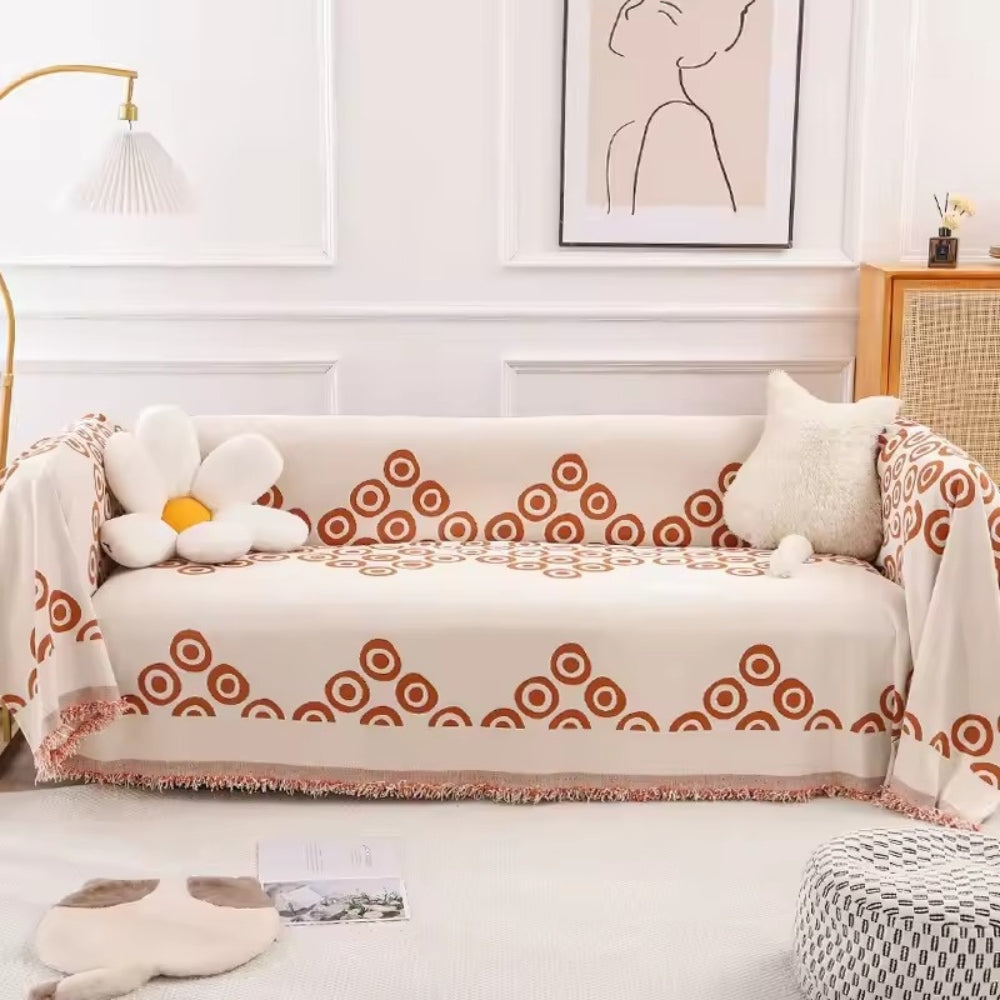 Junips | Circa Bloom Patterned Chenille Sofa Cover