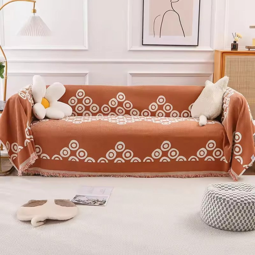 Junips | Circa Bloom Patterned Chenille Sofa Cover