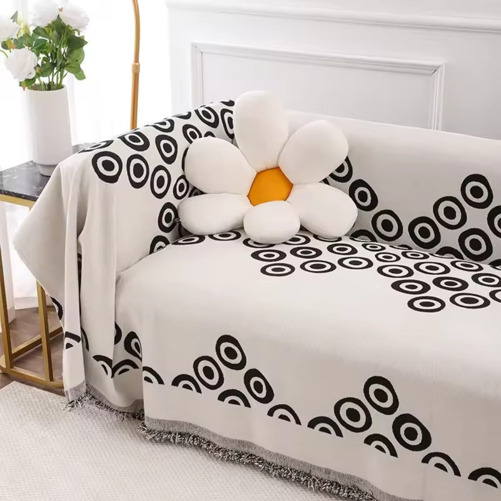 Junips | Circa Bloom Patterned Chenille Sofa Cover