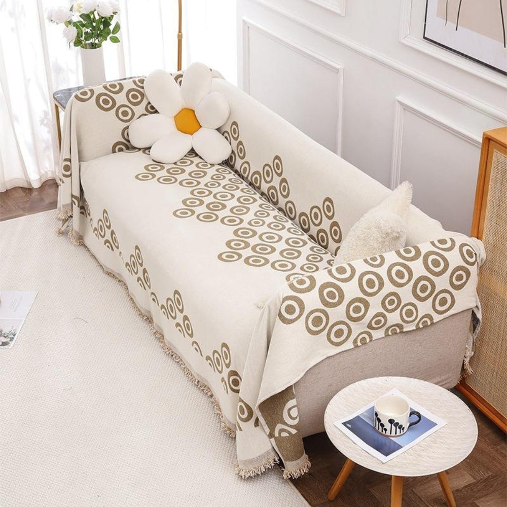 Junips | Circa Bloom Patterned Chenille Sofa Cover