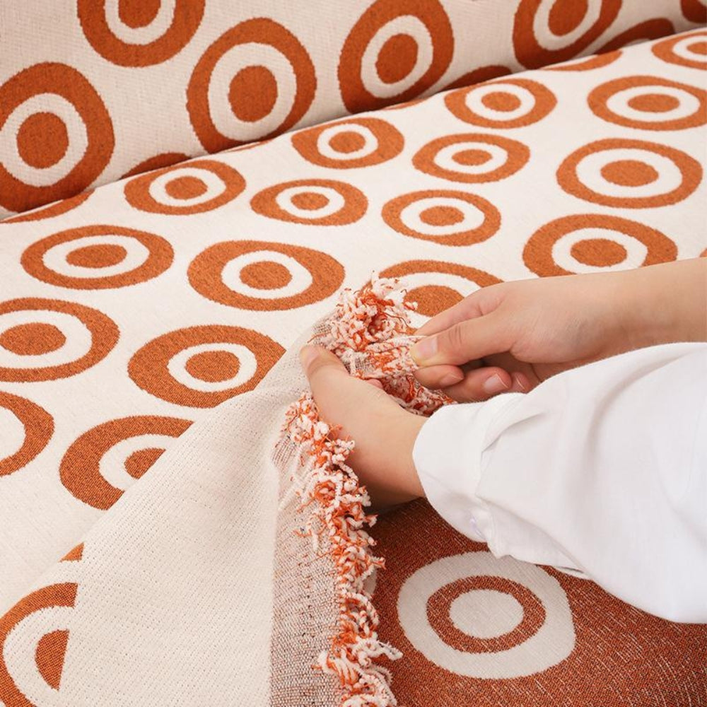 Junips | Circa Bloom Patterned Chenille Sofa Cover