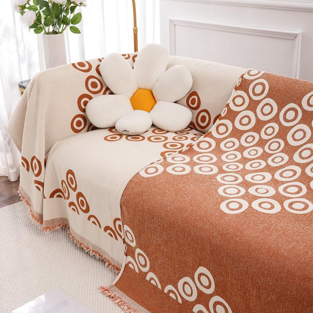 Junips | Circa Bloom Patterned Chenille Sofa Cover