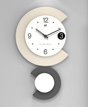Junips | Modern LED Lamp Silent Wall Clock for Living Room