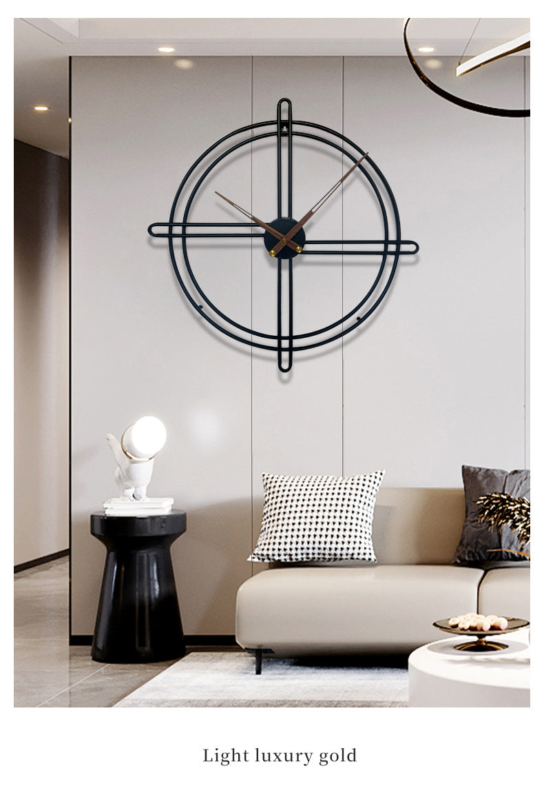 Junips | Nordic decorative large wall clock for the living room 23 inches