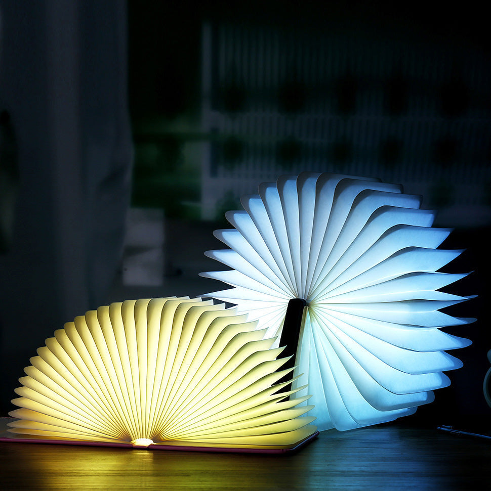Junips | 📖 Wood book lamp - For desk study gift decoration light