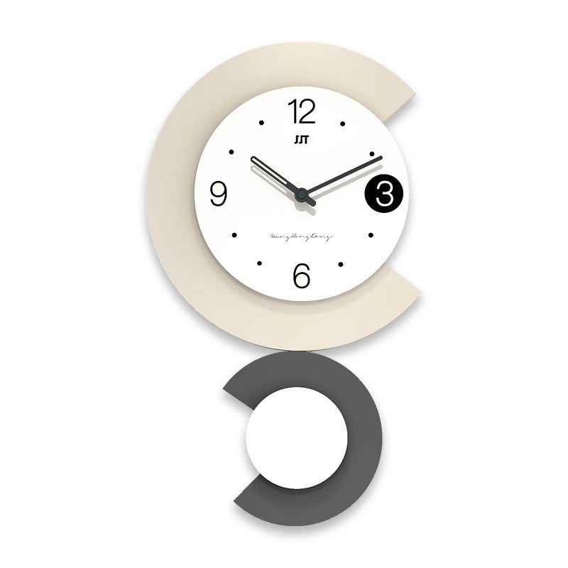 Junips | Modern LED Lamp Silent Wall Clock for Living Room
