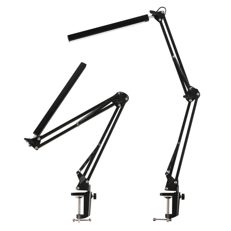 Junips | LED Foldable Long Arm Clip Eye Protection USB Reading Table Lamp