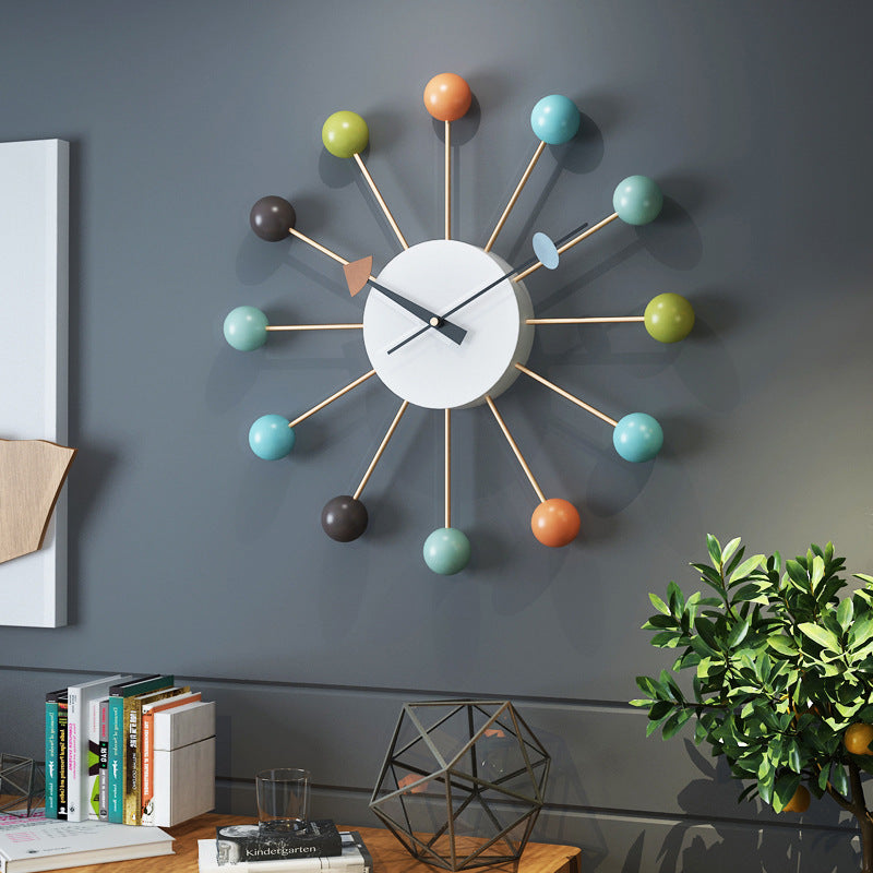 Junips | Decorative large silent wall clock for the living room 21 inches