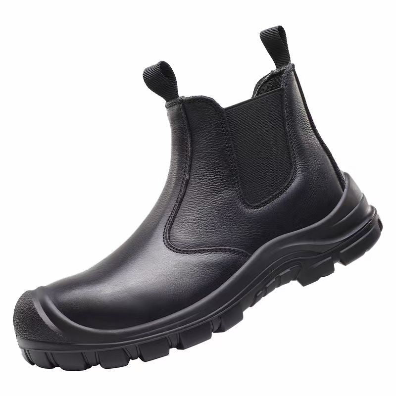 Junips | FlexGuard Orthopedic Work & Safety Boots | Steel Toe & Puncture-Resistant Midsole | Waterproof Full-Grain Leather | Oil-Resistant PU Outsole | Anatomical Arch Support for Plantar Fasciitis