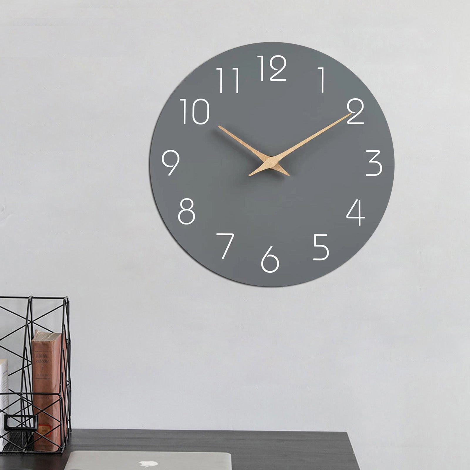 Junips | Simple Colored Silent Wall Clock 12 Inch
