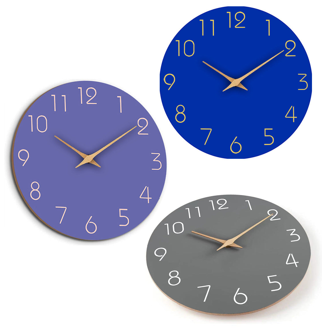 Junips | Simple Colored Silent Wall Clock 12 Inch