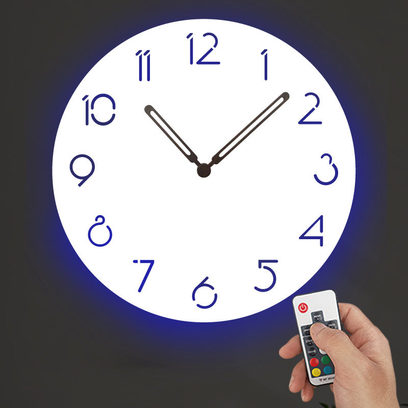 Junips | Atmospheric LED Light Silent Wall Decor Clock