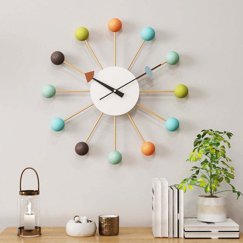 Junips | Decorative large silent wall clock for the living room 21 inches