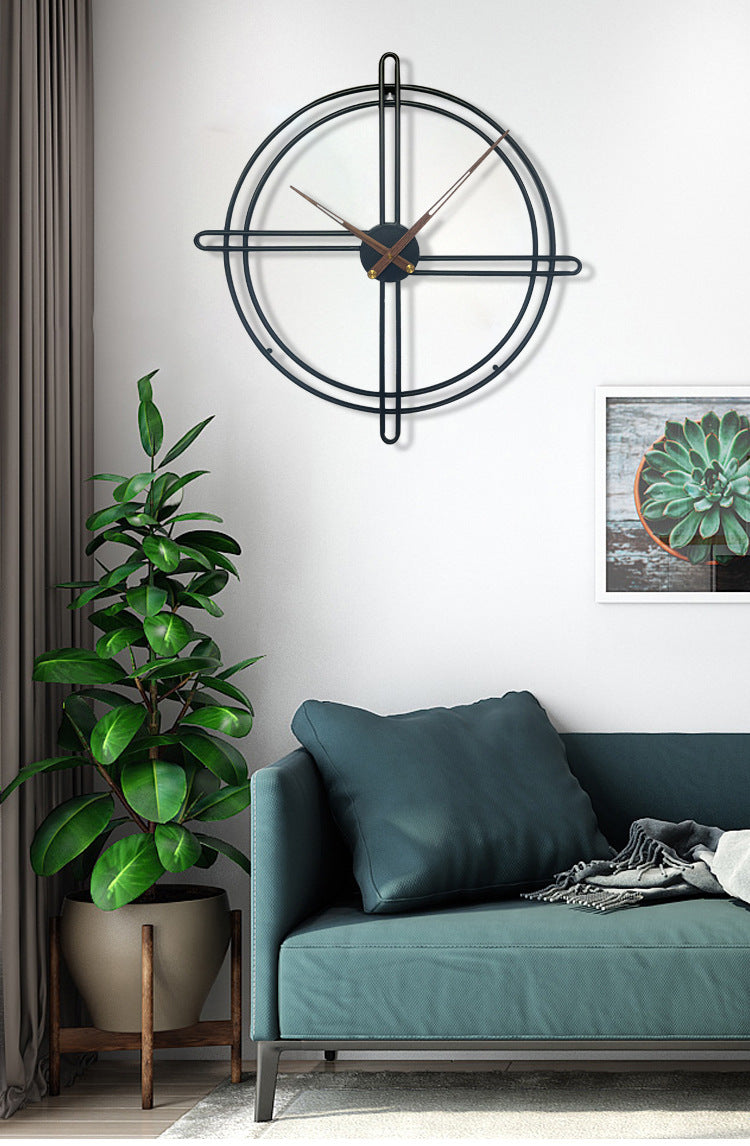 Junips | Nordic decorative large wall clock for the living room 23 inches