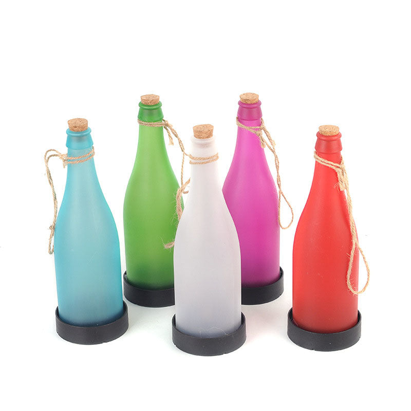 Junips | 5 Piece Solar Wine Bottle Light Outdoor Decoration Plastic LED Hanging Light