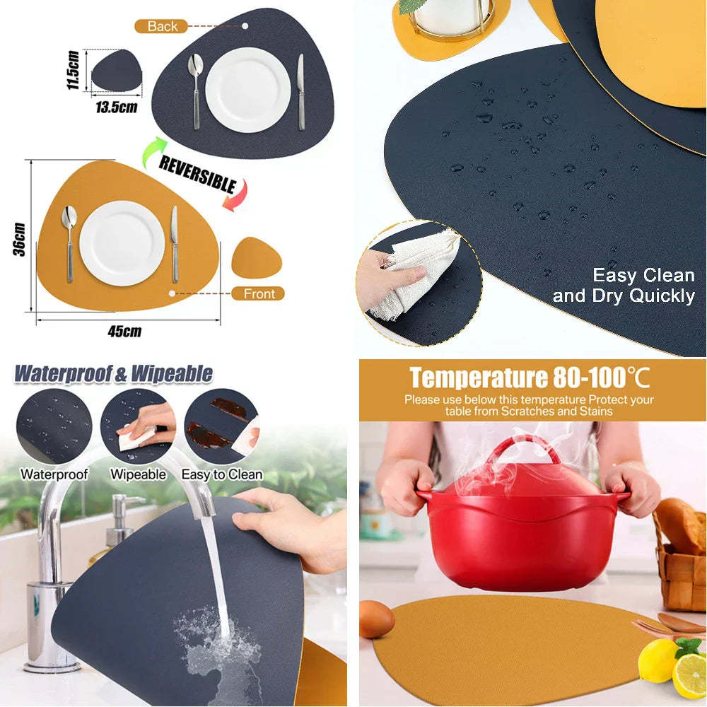 Junips | Irregular Placemat Leather