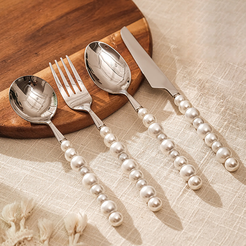 Junips | Pearl grip cutlery 4 piece set