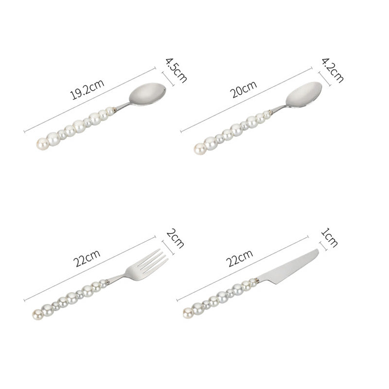 Junips | Pearl grip cutlery 4 piece set