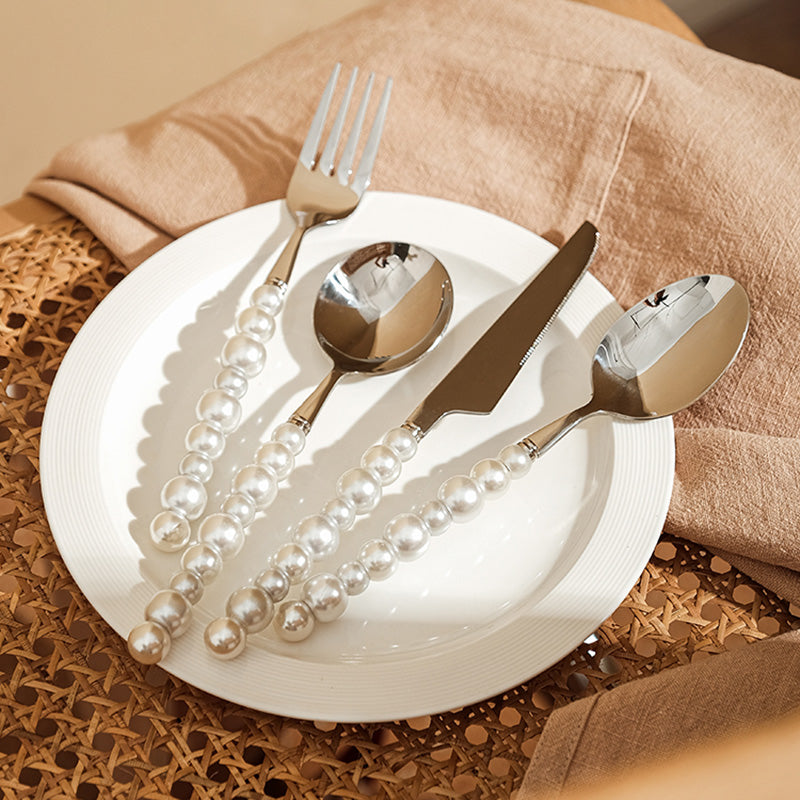 Junips | Pearl grip cutlery 4 piece set