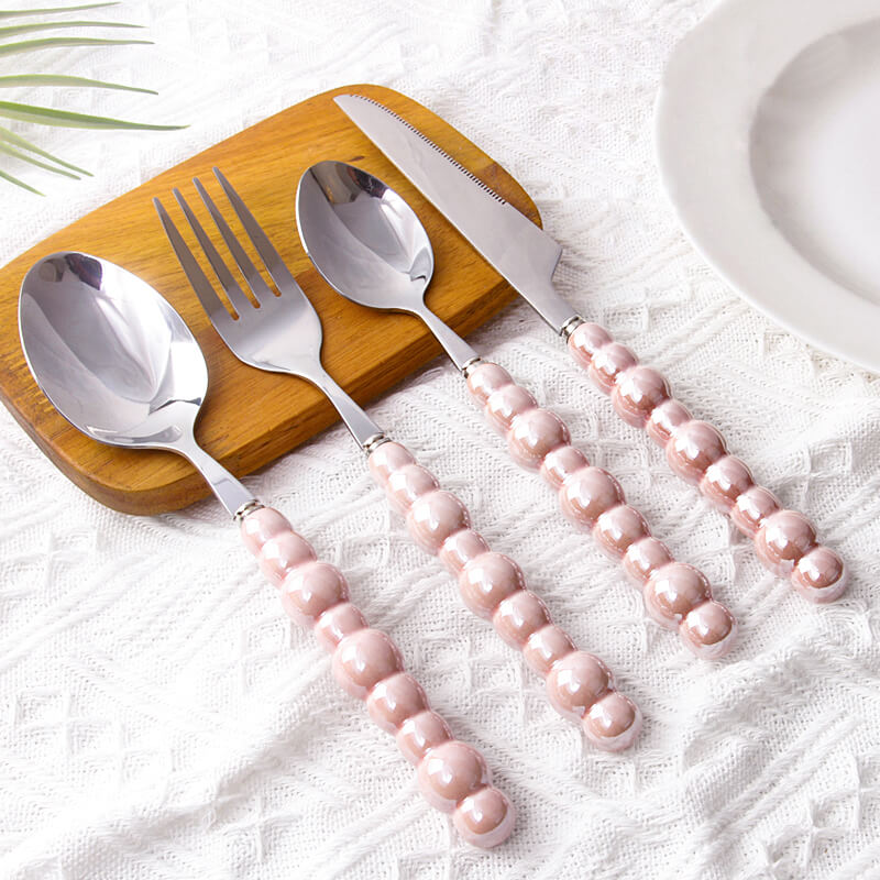 Junips | Pearl grip cutlery 4 piece set