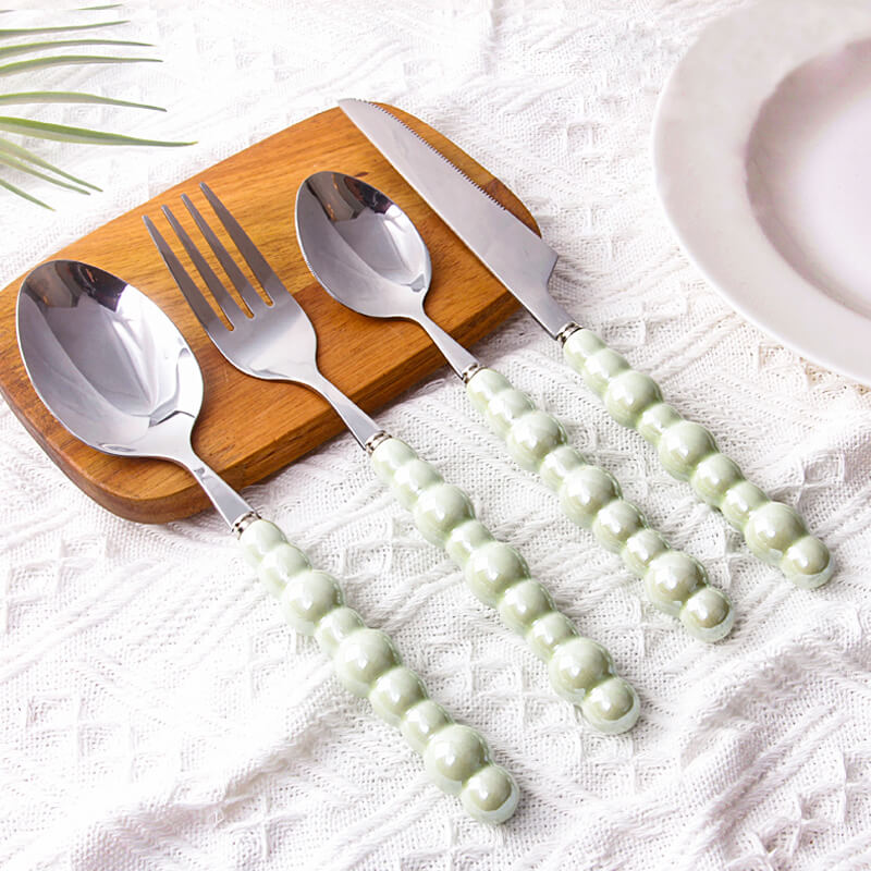 Junips | Pearl grip cutlery 4 piece set