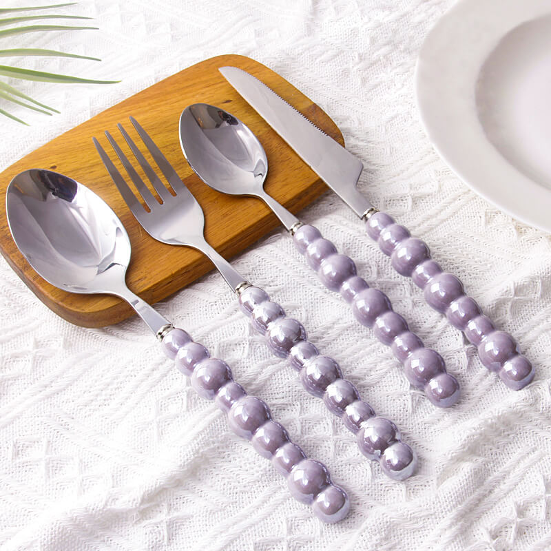 Junips | Pearl grip cutlery 4 piece set