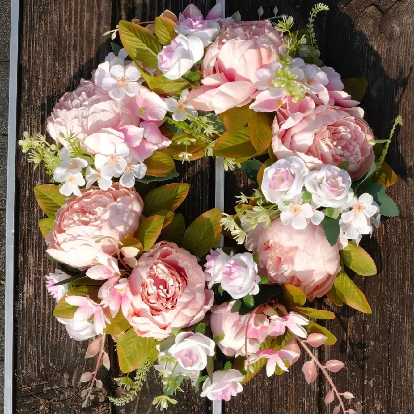 Junips | Artificial Wreath - AutumnBloom - Outdoor & Peonies - Cozy Autumn Decoration