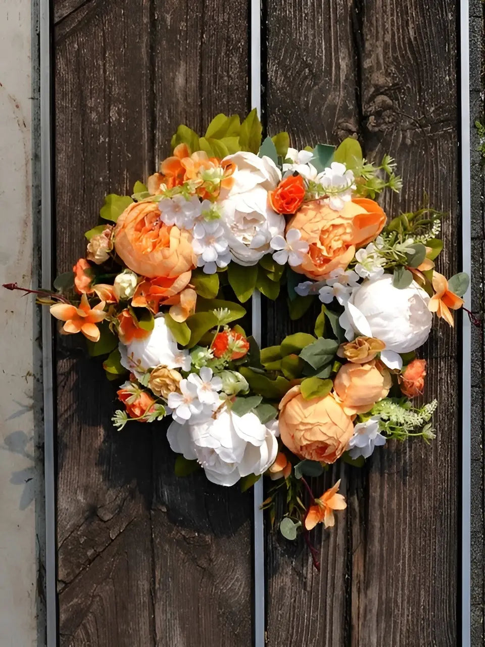 Junips | Artificial Wreath - AutumnBloom - Outdoor & Peonies - Cozy Autumn Decoration