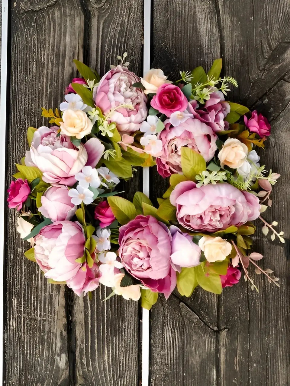 Junips | Artificial Wreath - AutumnBloom - Outdoor & Peonies - Cozy Autumn Decoration