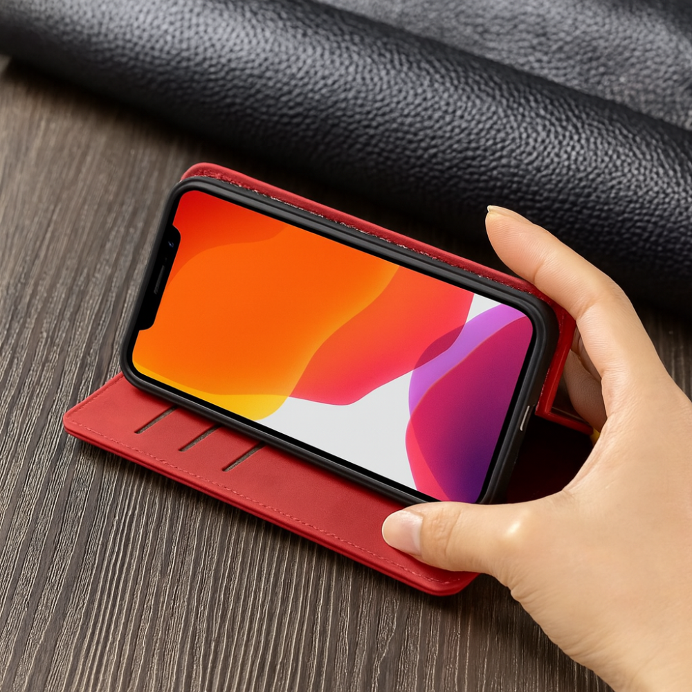 Junips | Phone Case Leather Magnetic Shockproof Slim Cover