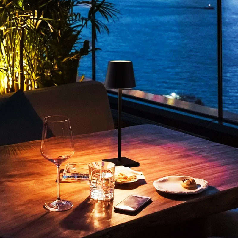 Junips | Luminara™ | Modern Rechargeable LED Wireless Table Lamp | Portable Lighting for Home, Office & Outdoor Use