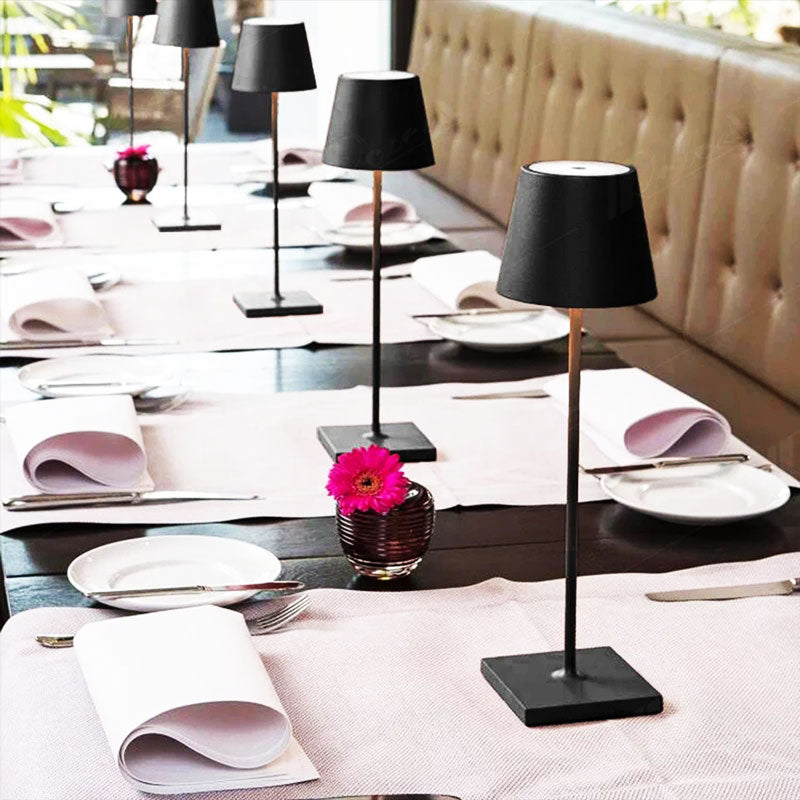Junips | Luminara™ | Modern Rechargeable LED Wireless Table Lamp | Portable Lighting for Home, Office & Outdoor Use