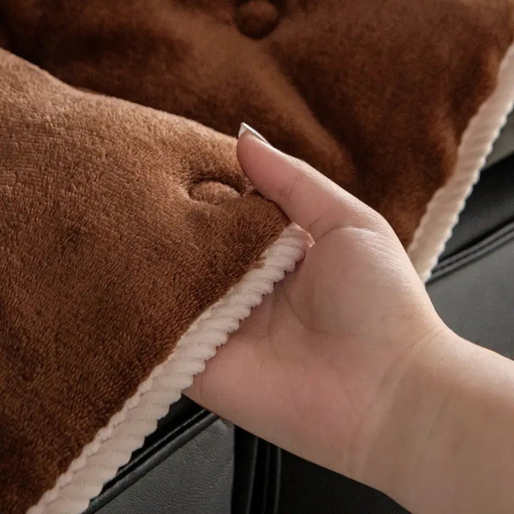 Junips | Plush Button-Tufted Sofa Cover