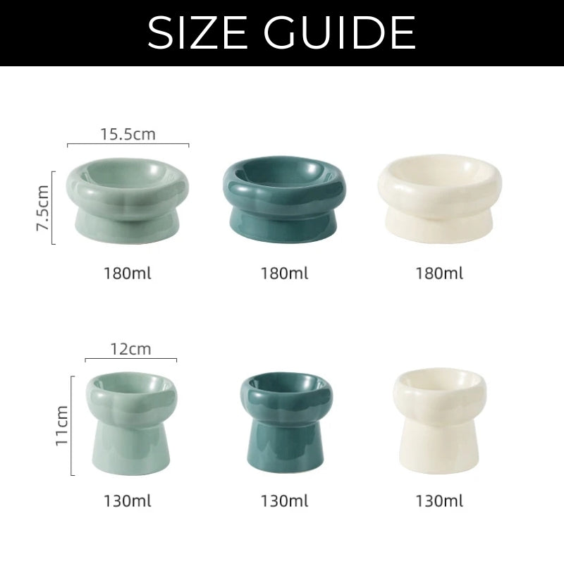 Junips | Luna Ceramic Elevated Cat Bowls
