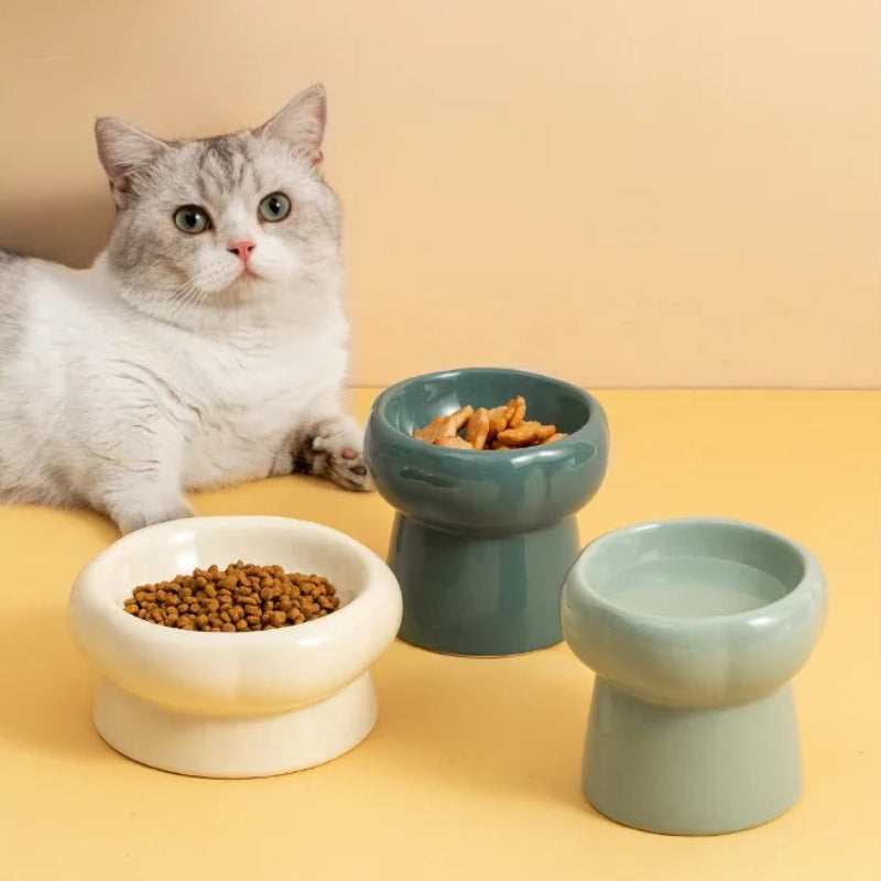 Junips | Luna Ceramic Elevated Cat Bowls