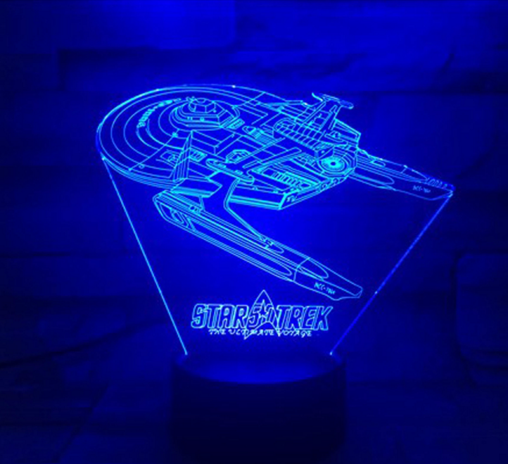Junips | Star Trek 3D optical illusion lamp