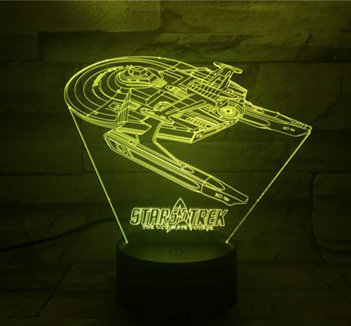 Junips | Star Trek 3D optical illusion lamp