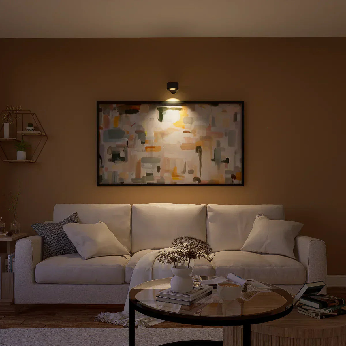 Junips | Spotlight Wireless Wall Lamp - 360° Rotation, Dimmable, Rechargeable Wall Light