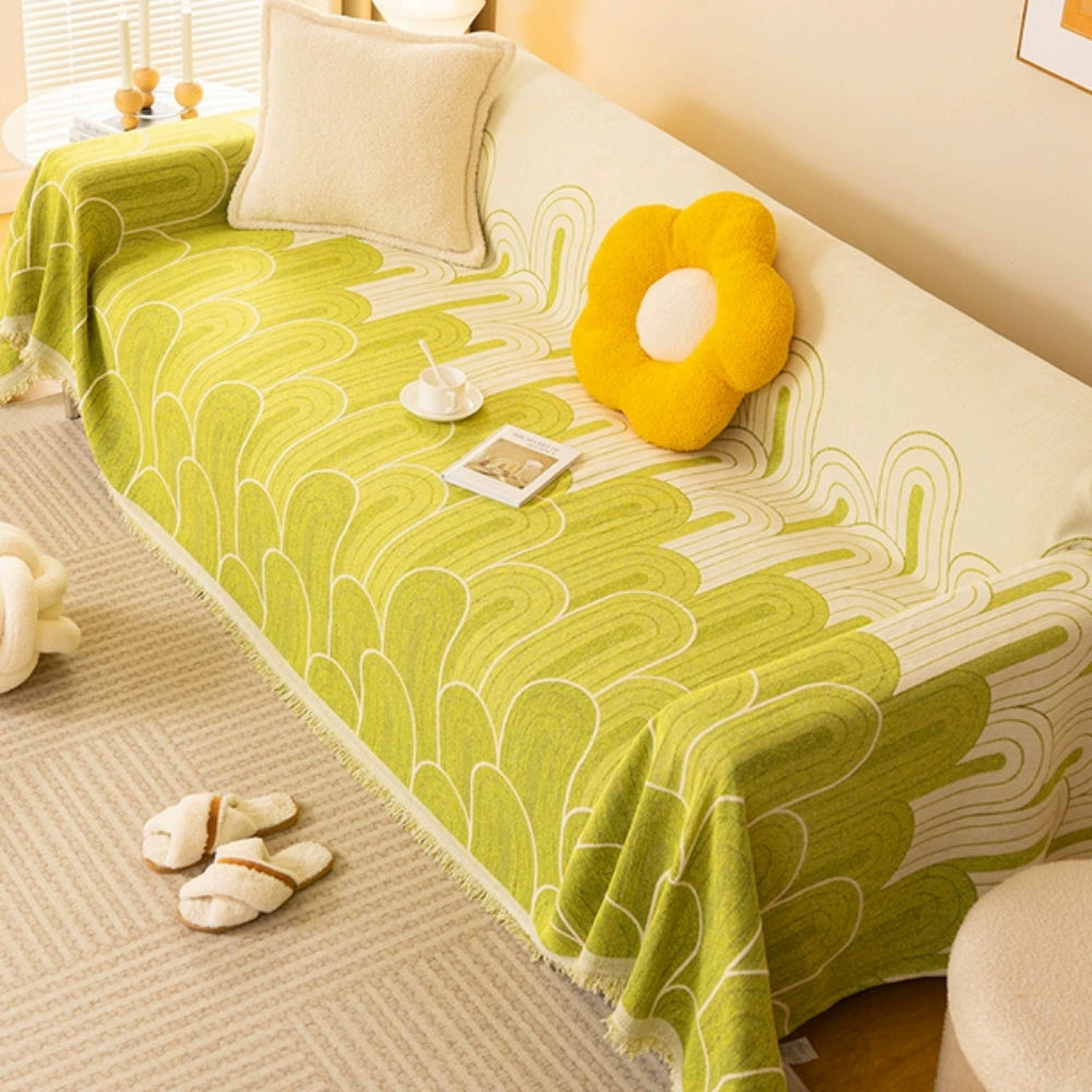 Junips | Rainbow Arches Chenille Sofa Cover