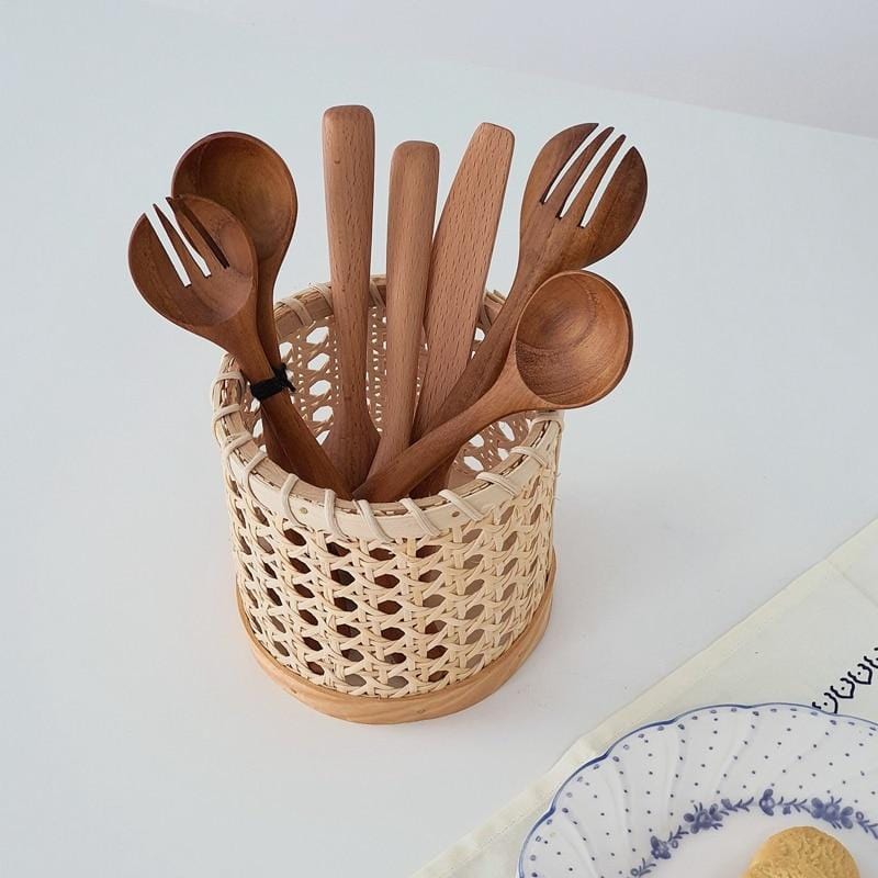 Junips | Rattan-Cutlery-Organizer